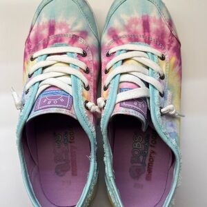 Skechers Pink and Blue Tie-Dye Sneakers